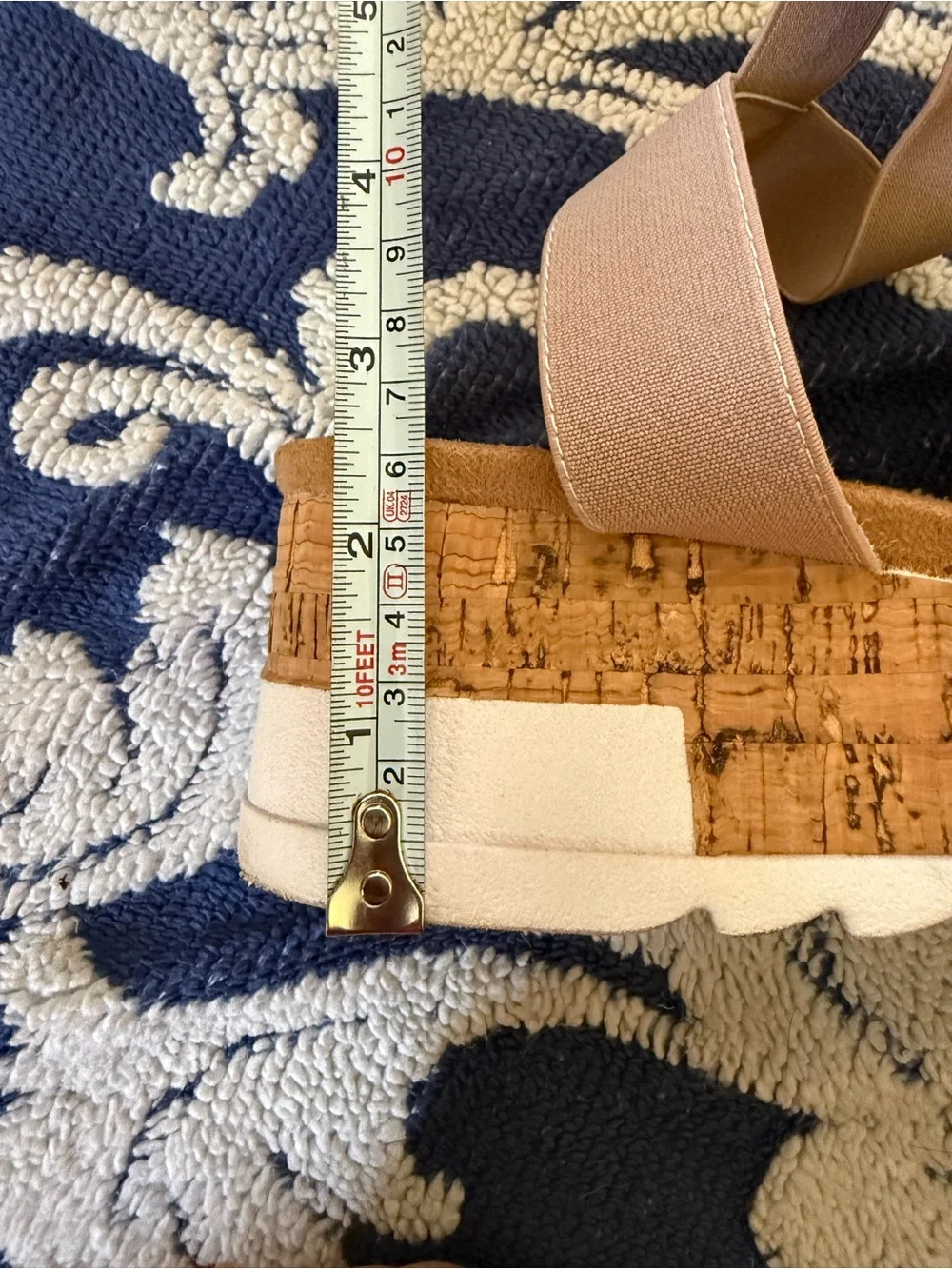 Altar’d State Cork Platform Wedge Size 38 Bandage Wrap Sandals